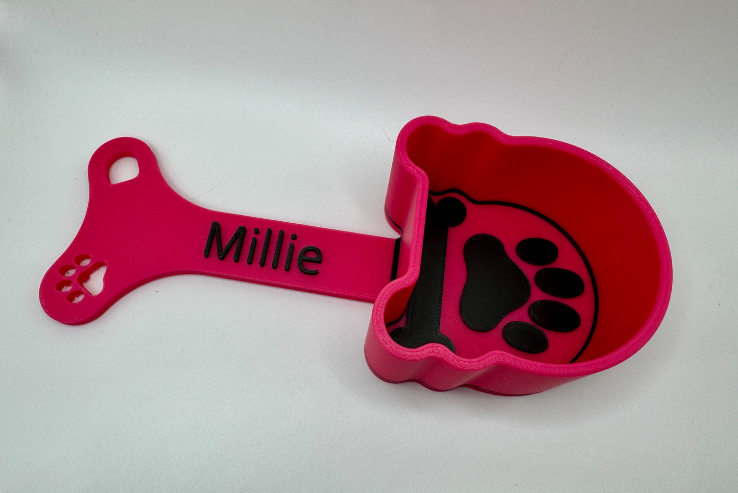 Pet Food Scoop, Personalized w/ Name, 2-Tone Colors