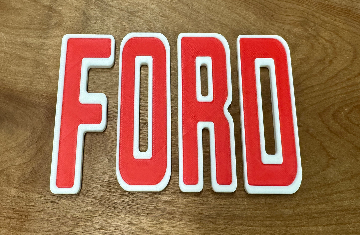 Vintage Tailgate F-O-R-D Letters, Single or 2-Tone