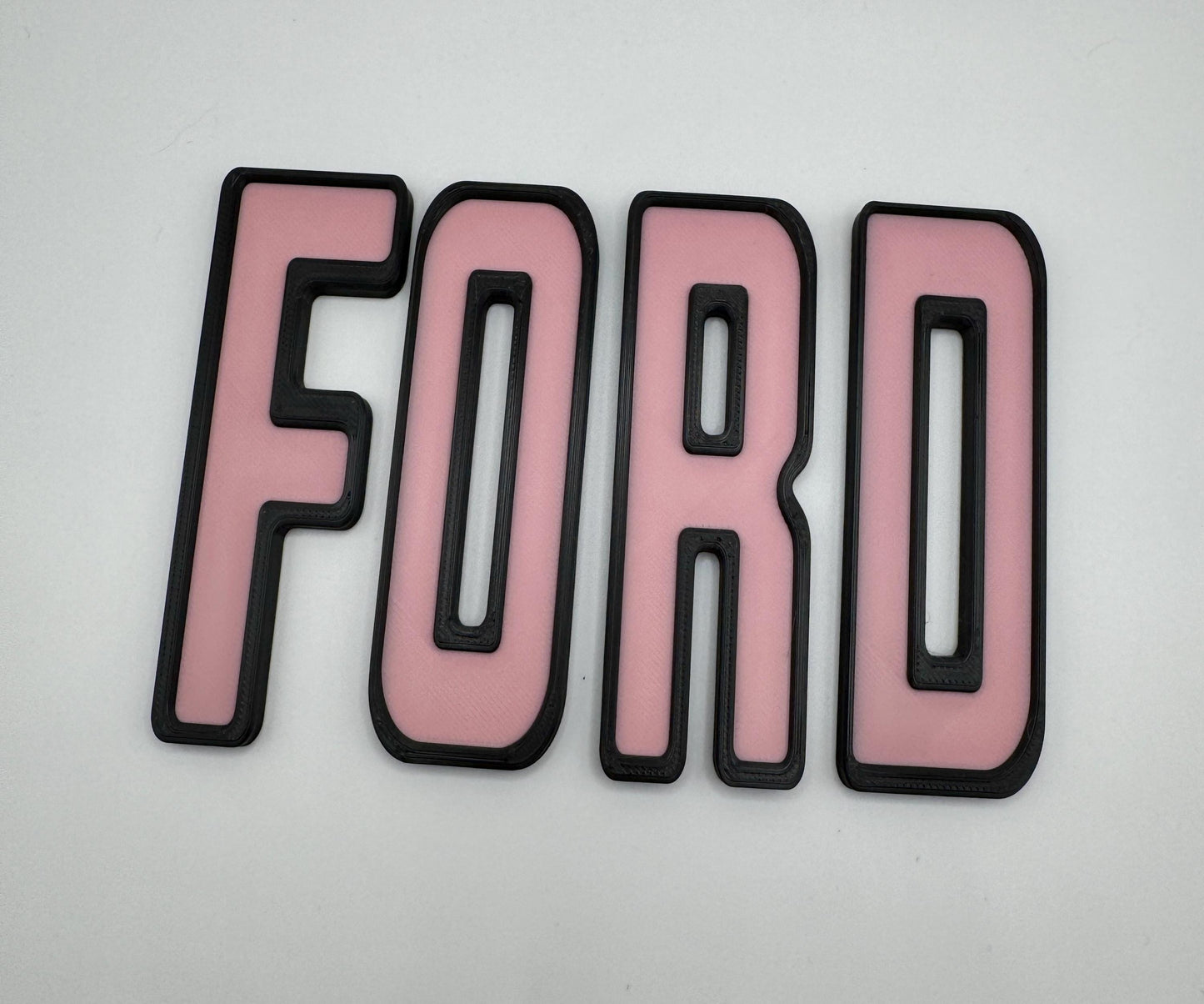 Vintage Tailgate FORD Letters, Single or 2-Tone (30 Colors)