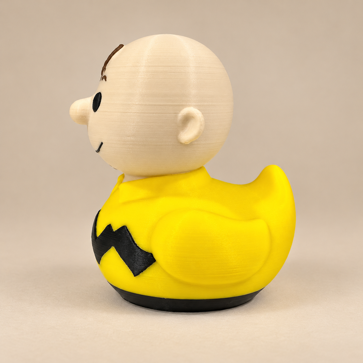 Zigzag Shirt Duck Figurine
