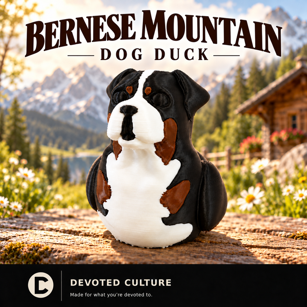 Bernese Mountain Dog Duck Figurine