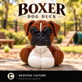 Boxer Dog Duck Figurine