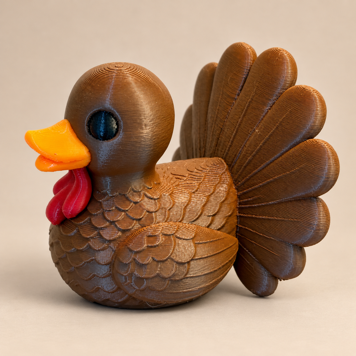 Thanksgiving Turkey Duck Figurine