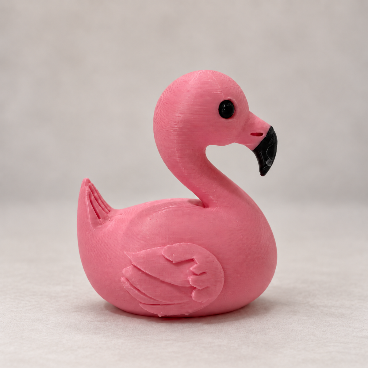Flamingo Duck – Pink Tropical Figurine