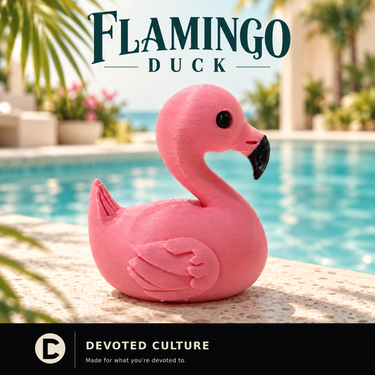 Flamingo Duck – Pink Tropical Figurine