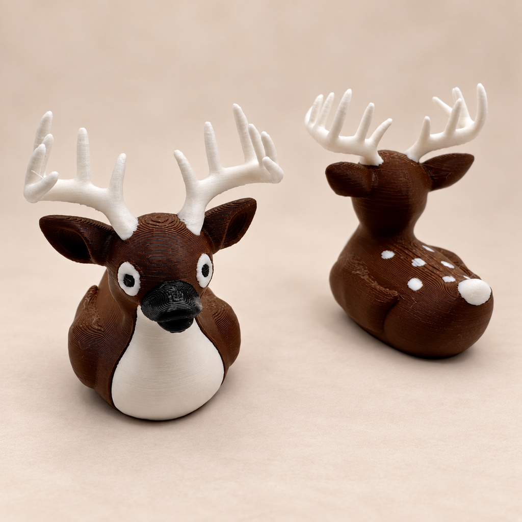 Deer Duck Figurine