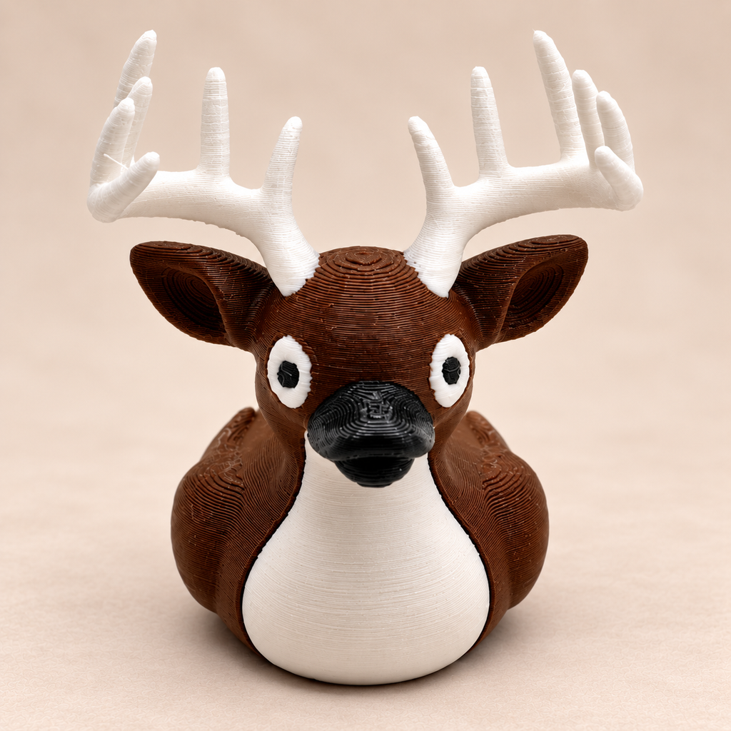 Deer Duck Figurine