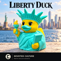 Statue of Liberty Duck Figurine – 3D Printed 3" Collectible Duck