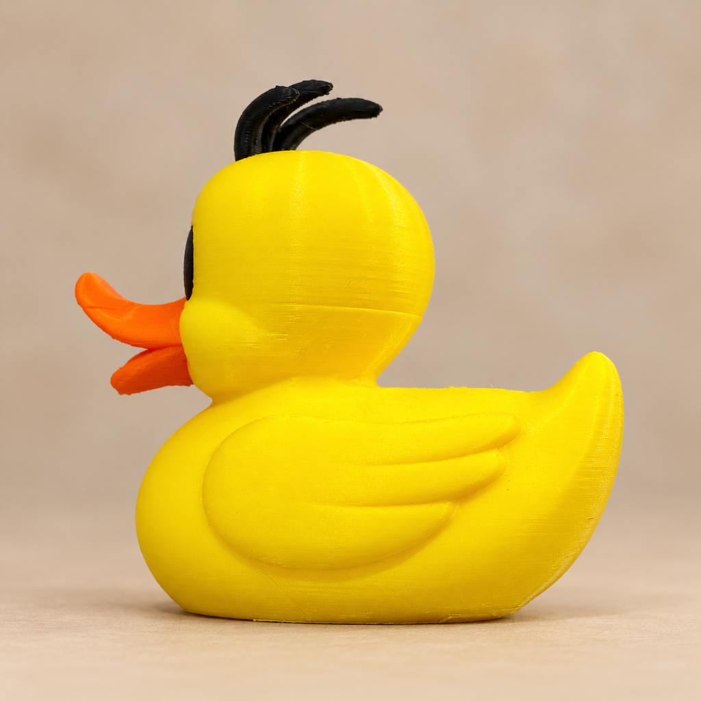 Baby Canary Duck Figurine – 3D Printed 3" Collectible Duck