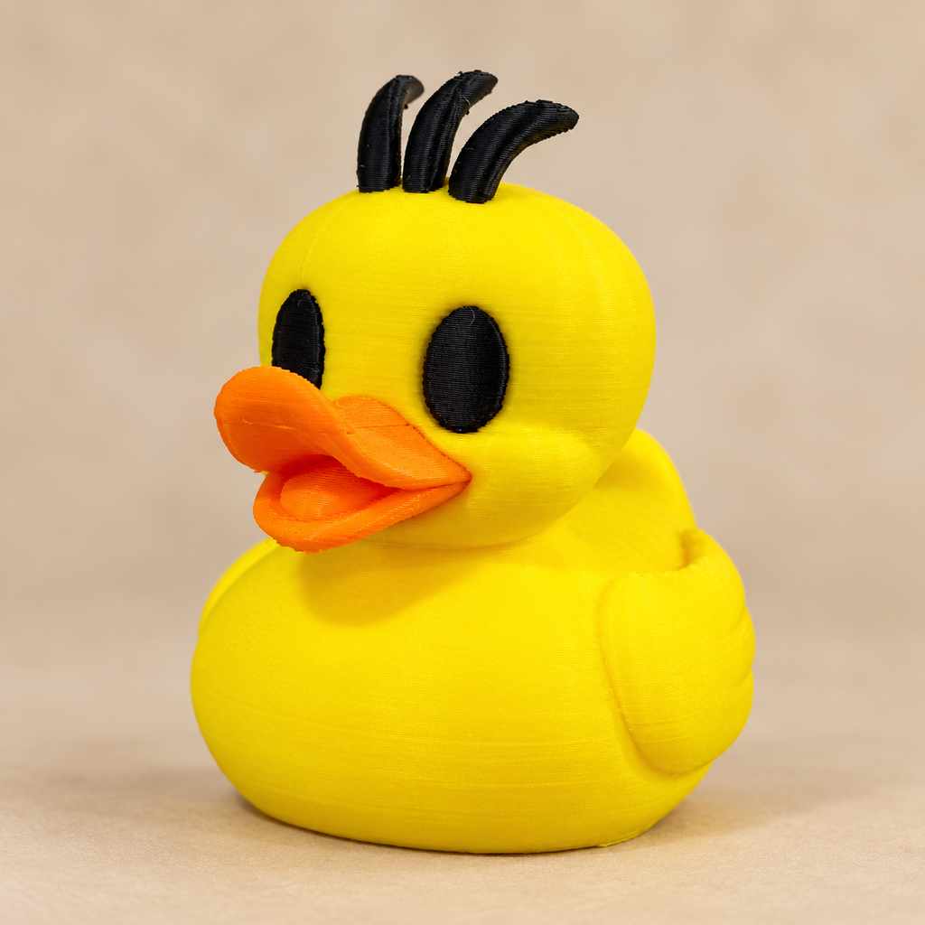 Baby Canary Duck Figurine – 3D Printed 3" Collectible Duck