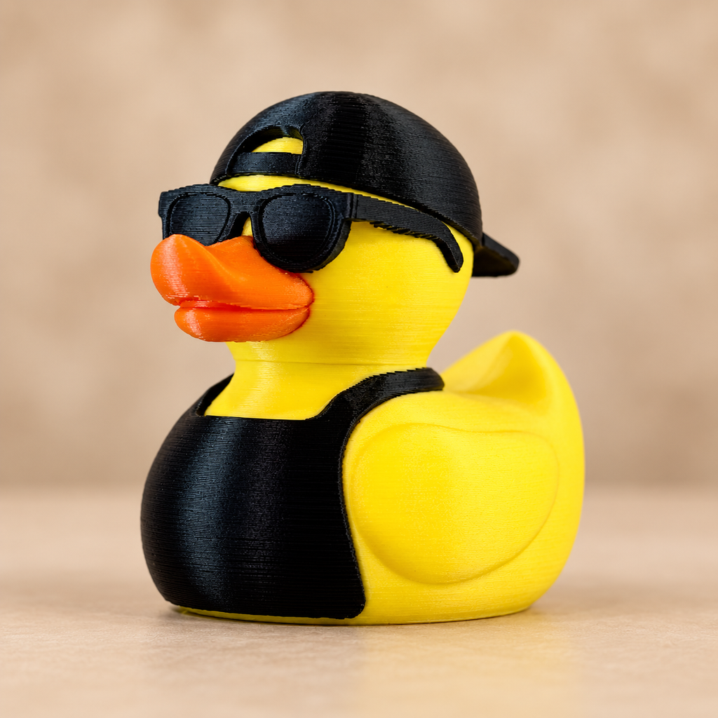 Cool Dude Duck Figurine – 3D Printed 3" Collectible Duck