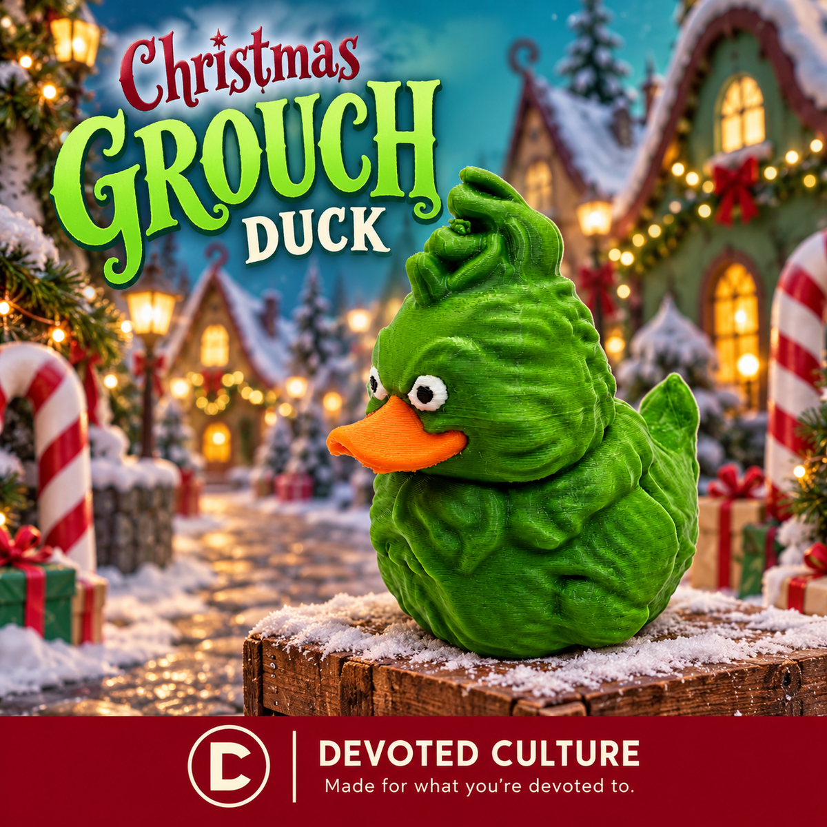Christmas Grouch Duck