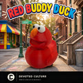 Red Buddy Duck Figurine