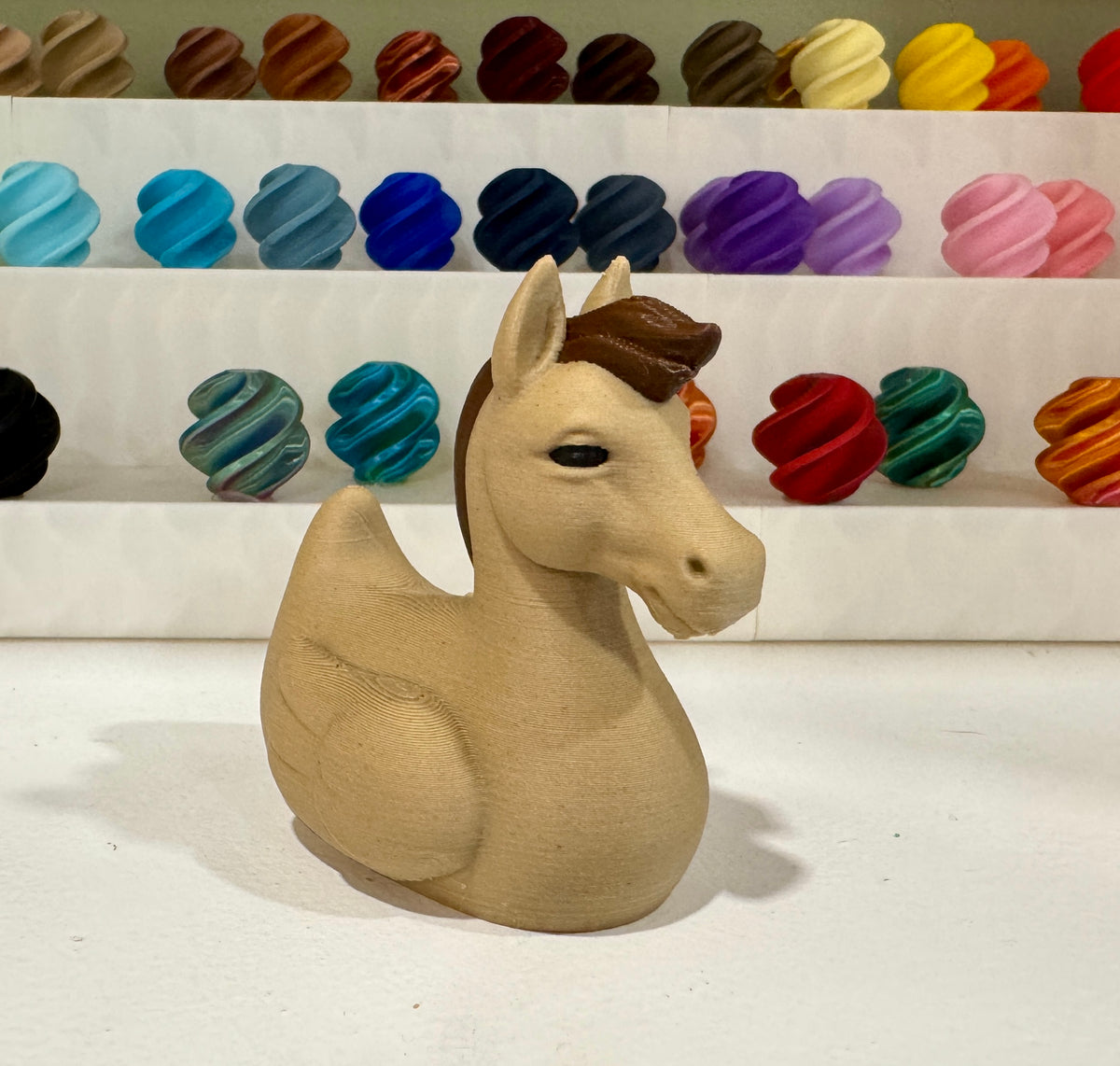 Horse Duck Figurine