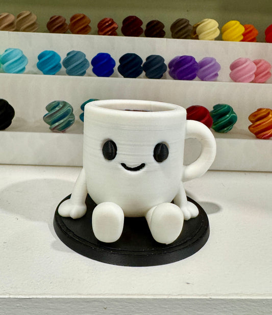 Cup of Coffee Desk Pet Buddy Figure Toy