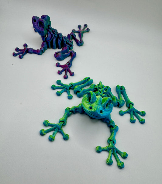 Skeleton Frog Flexi w/ Moving Joints