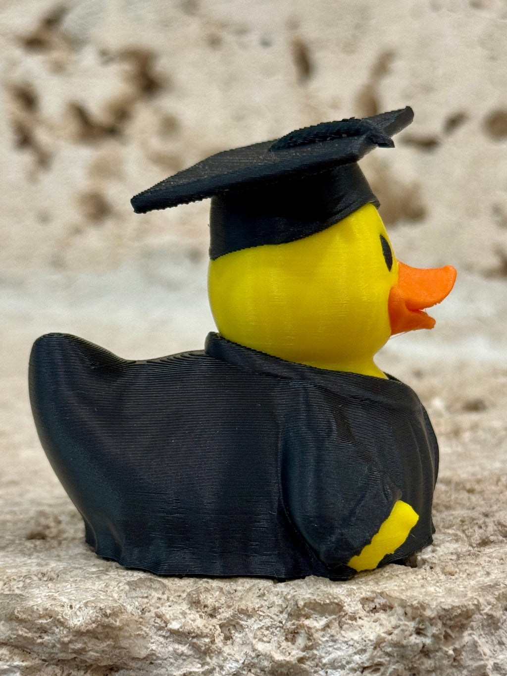Graduate Student Duck Figurine – 3D Printed 3" Collectible Duck