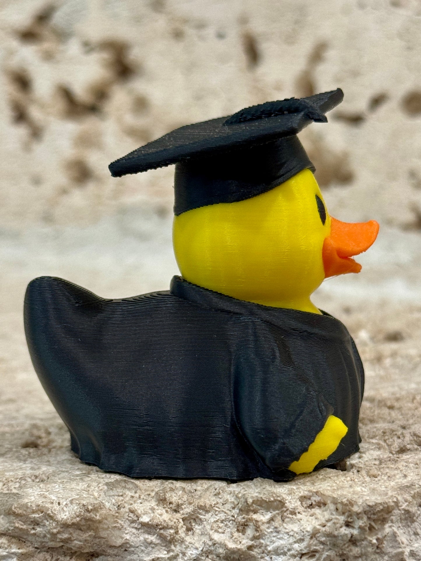 Graduate Student Duck Figurine – 3D Printed 3" Collectible Duck