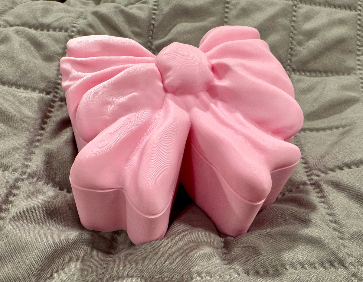 Preppy Bow Container w/ Lid