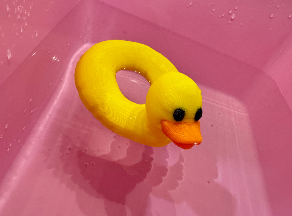 Pool Ring Yellow Duck - It Floats!