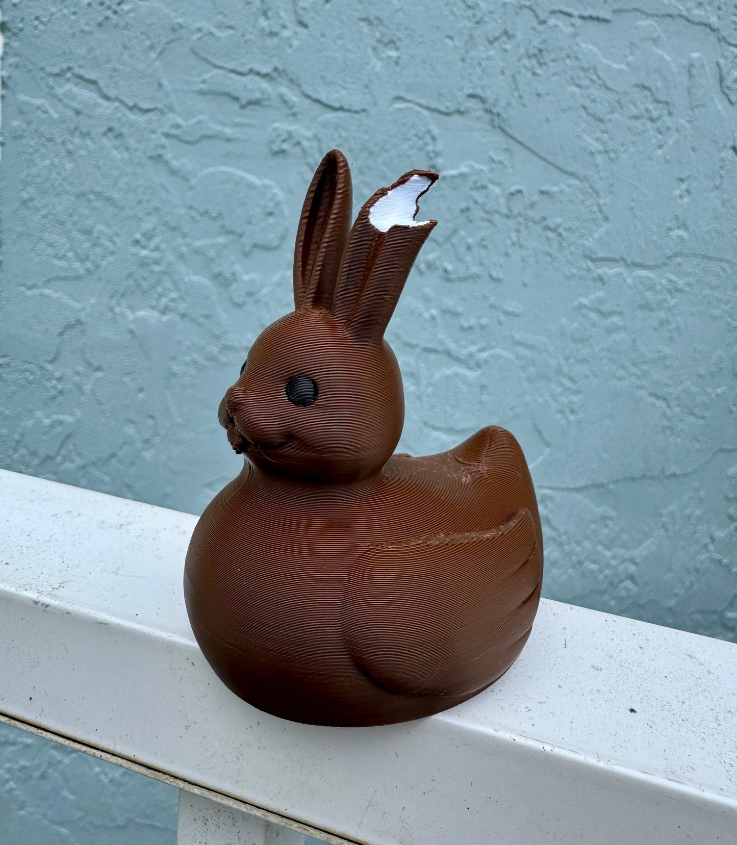 Chocolate Easter Bunny Duck