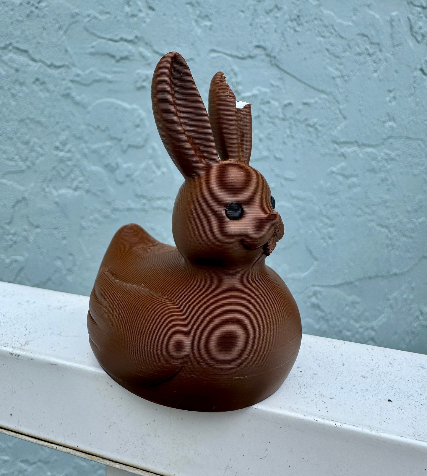 Chocolate Easter Bunny Duck