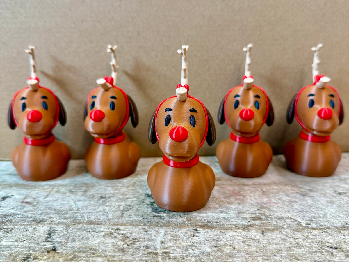 Max the Dog Reindeer Grinch Duck
