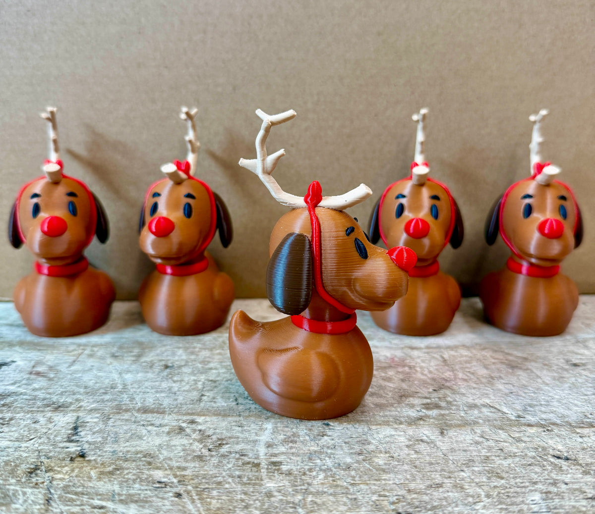 Max the Dog Reindeer Grinch Duck