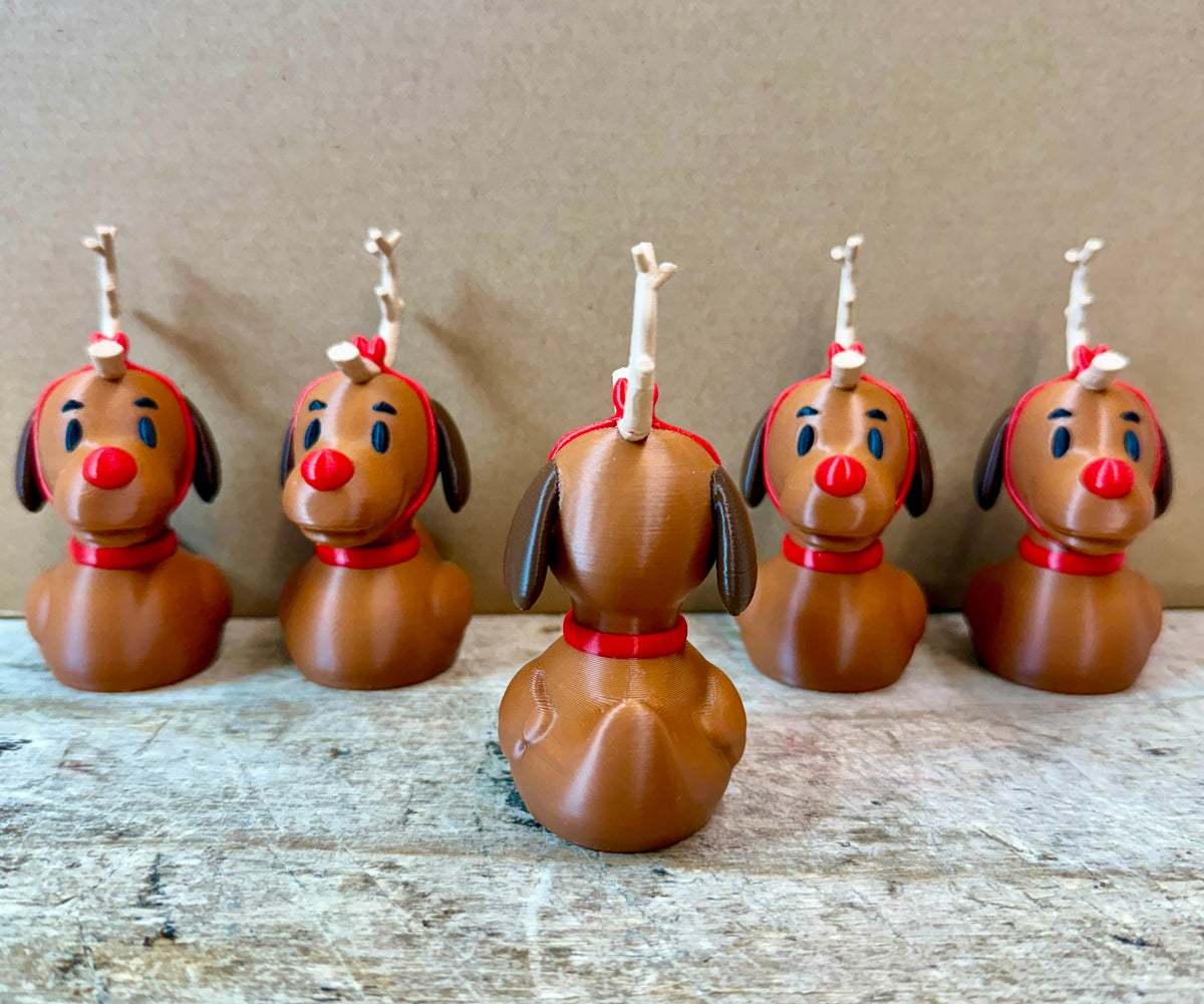 Max the Dog Reindeer Grinch Duck