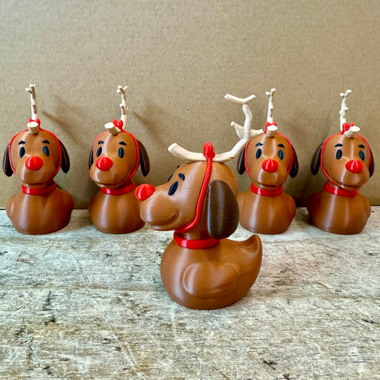 Max the Dog Reindeer Grinch Duck