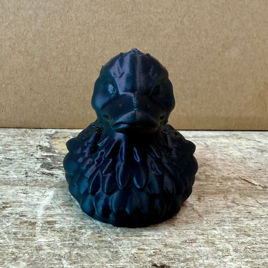 Black Raven Duck Figurine