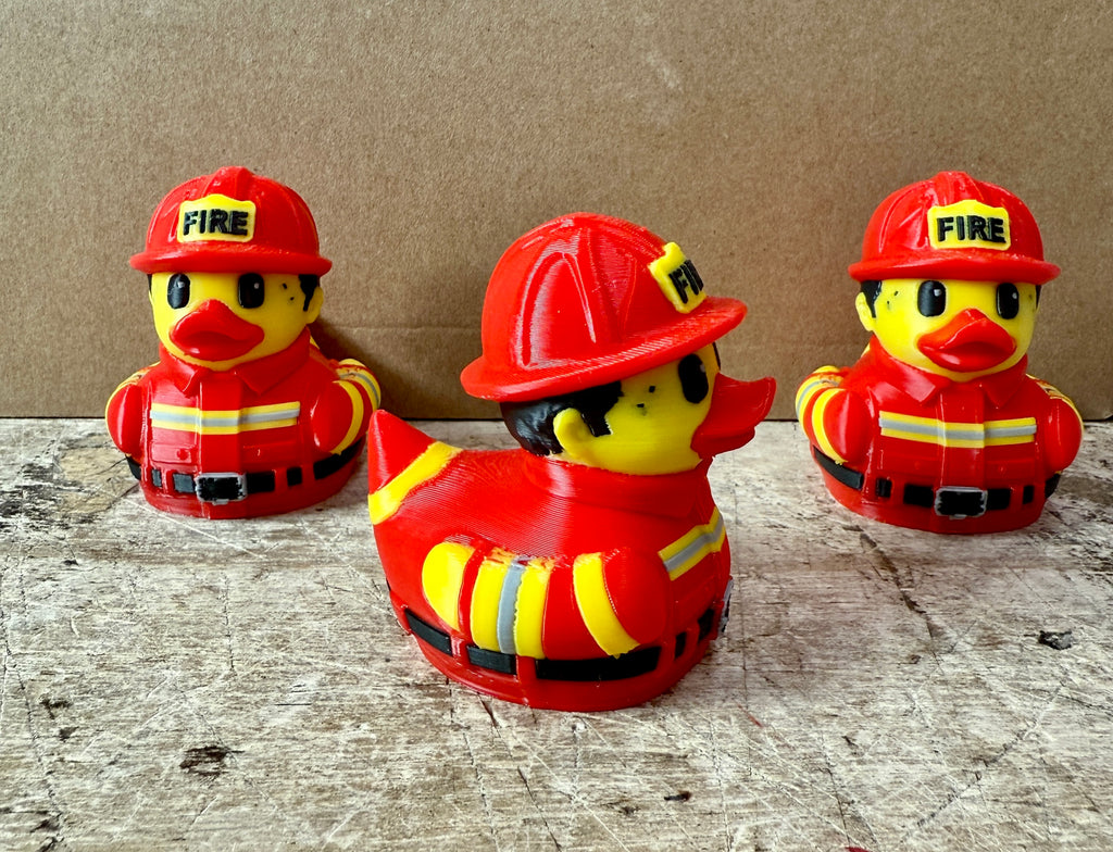Firefighter Fireman Duck