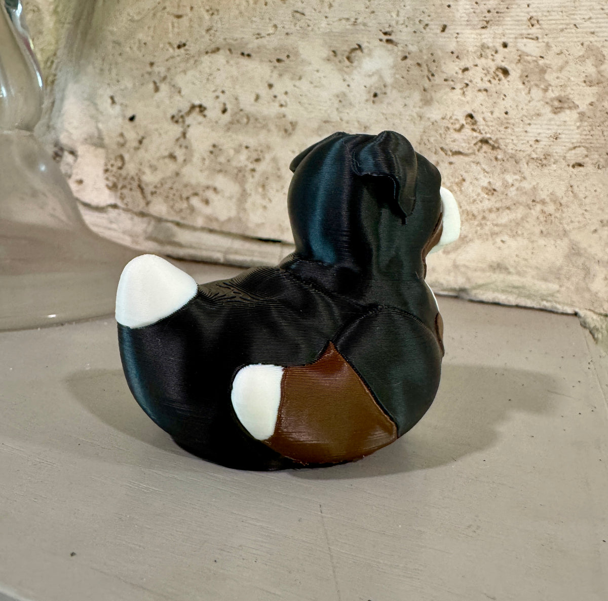 Bernese Mountain Dog Duck Figurine