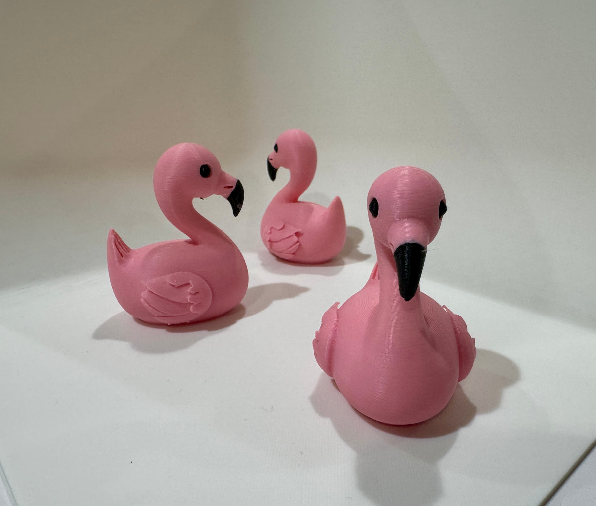Flamingo Duck – Pink Tropical Figurine