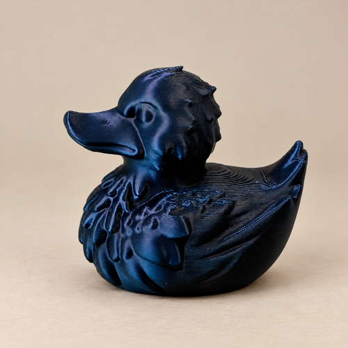 Black Raven Duck Figurine