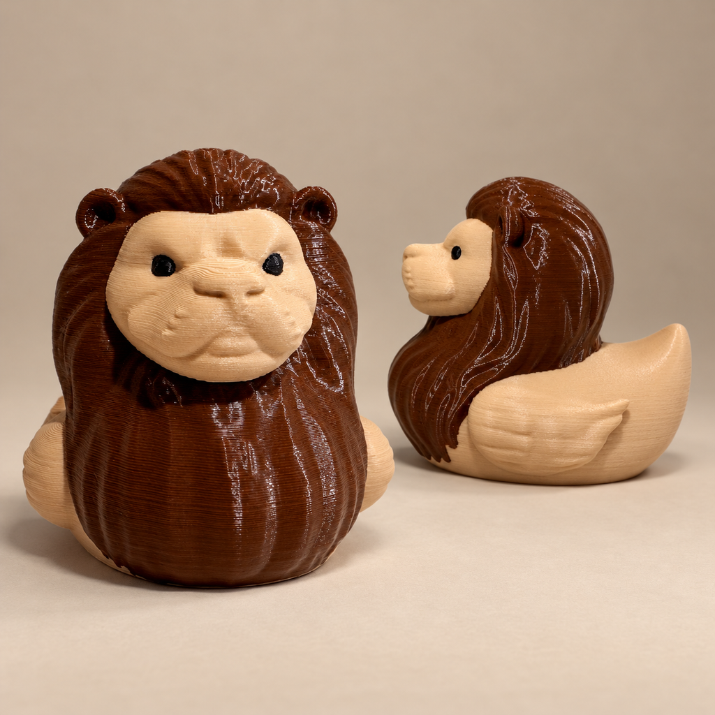 Regal Lion Duck Figurine