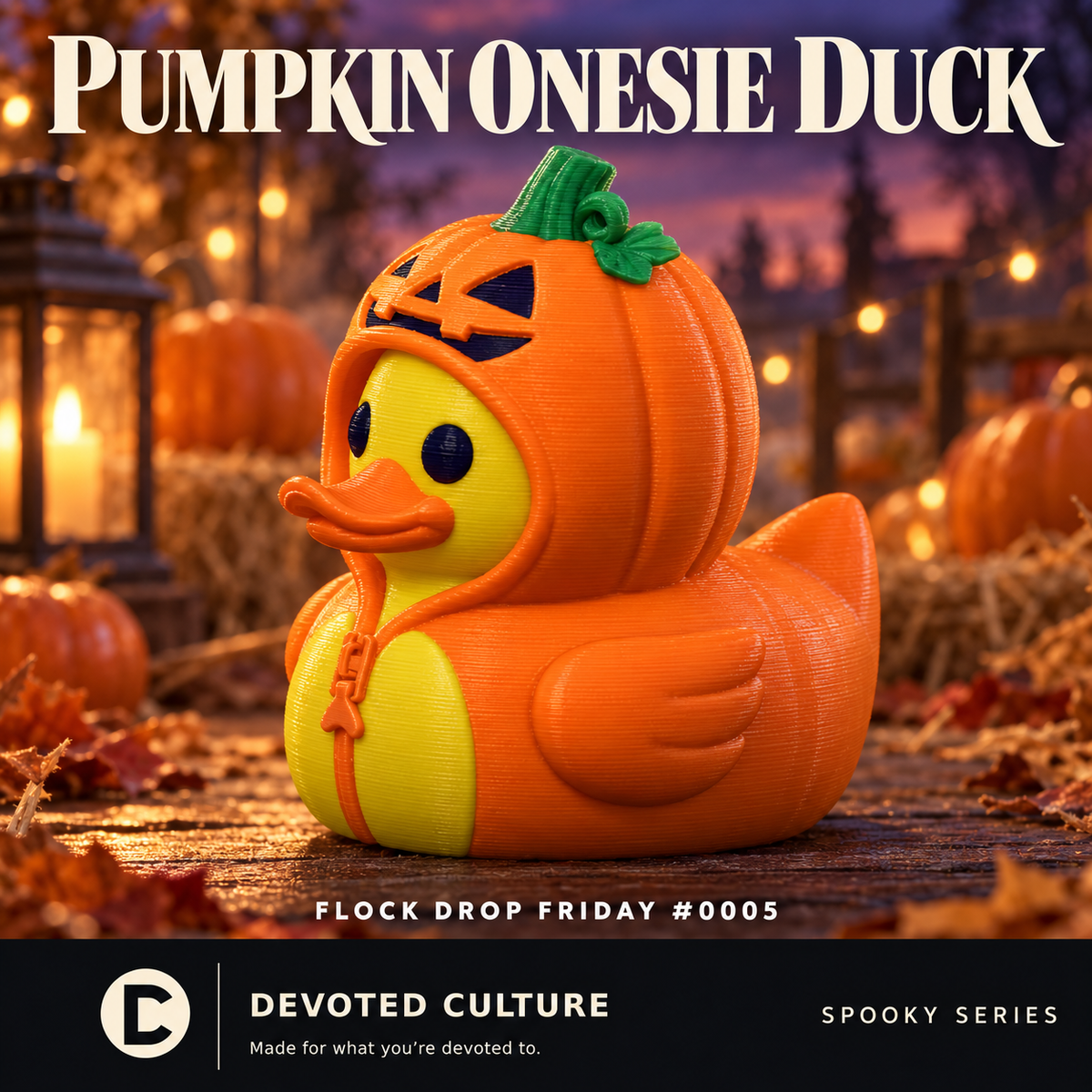 Pumpkin Onesie Duck – Flock Drop Friday #0005
