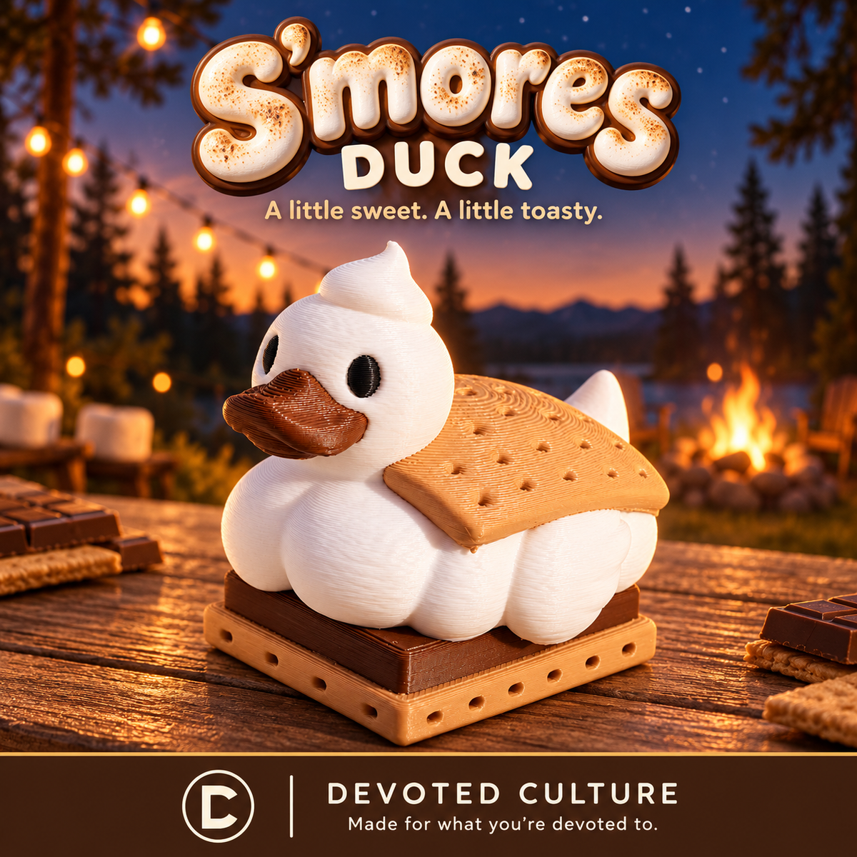 S’mores Duck Figurine