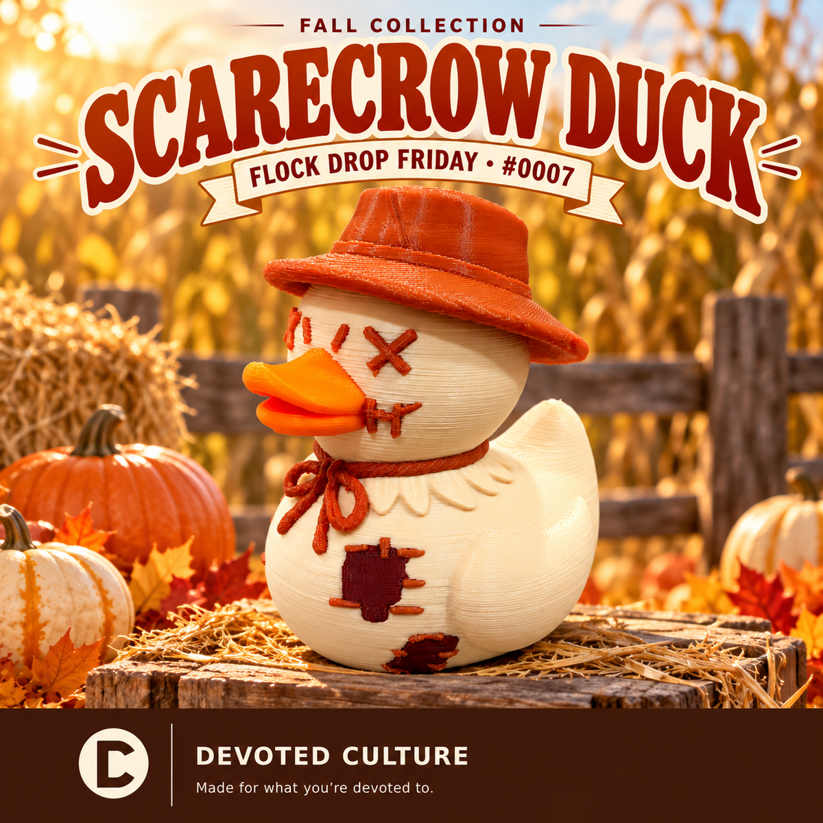 Scarecrow Duck Figurine - Flock Drop Friday #0007