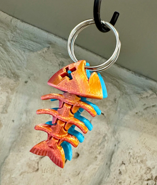 Bonefish Flexi Keychain