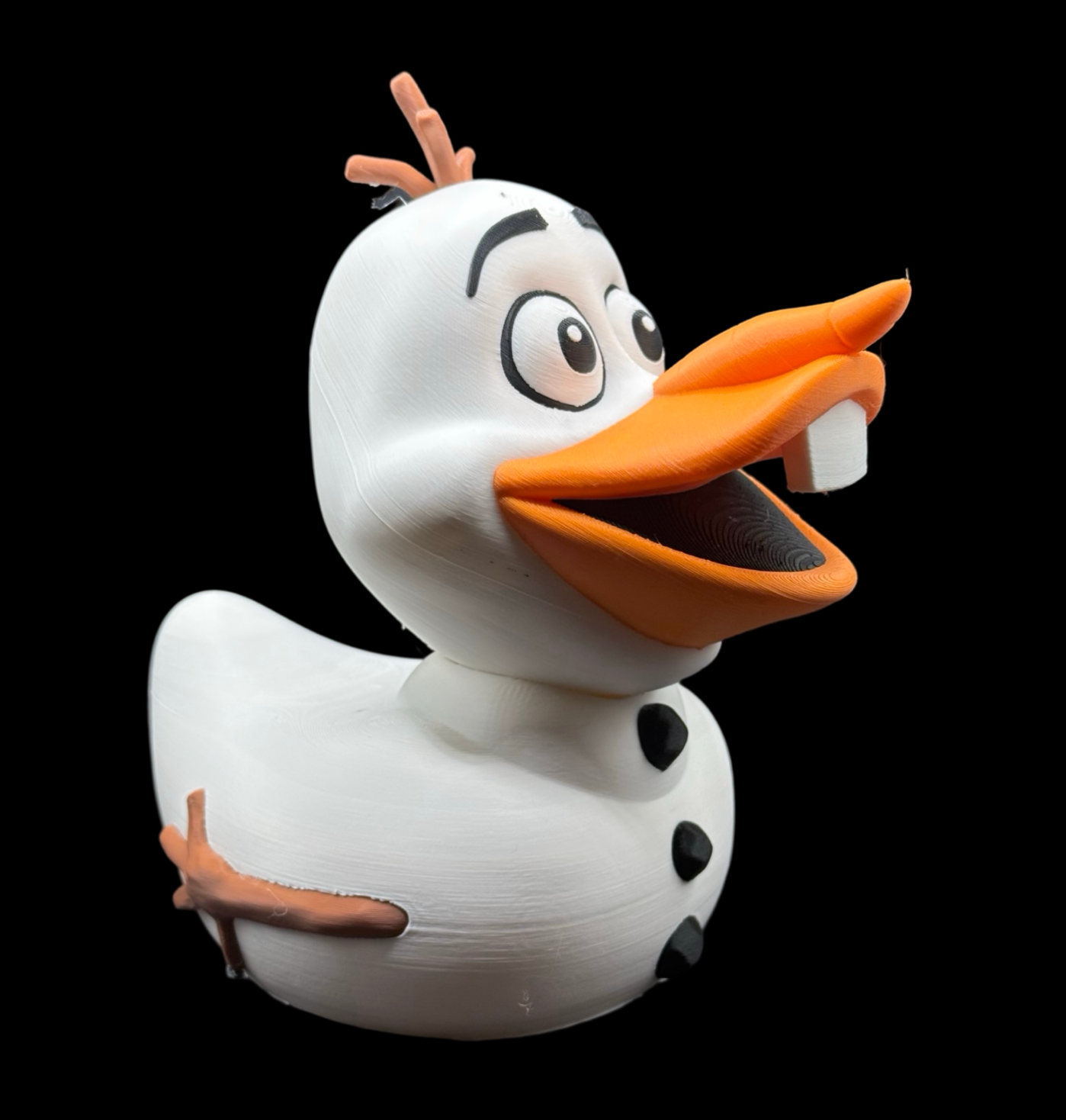 Olaf Snowman Frozen Style Duck