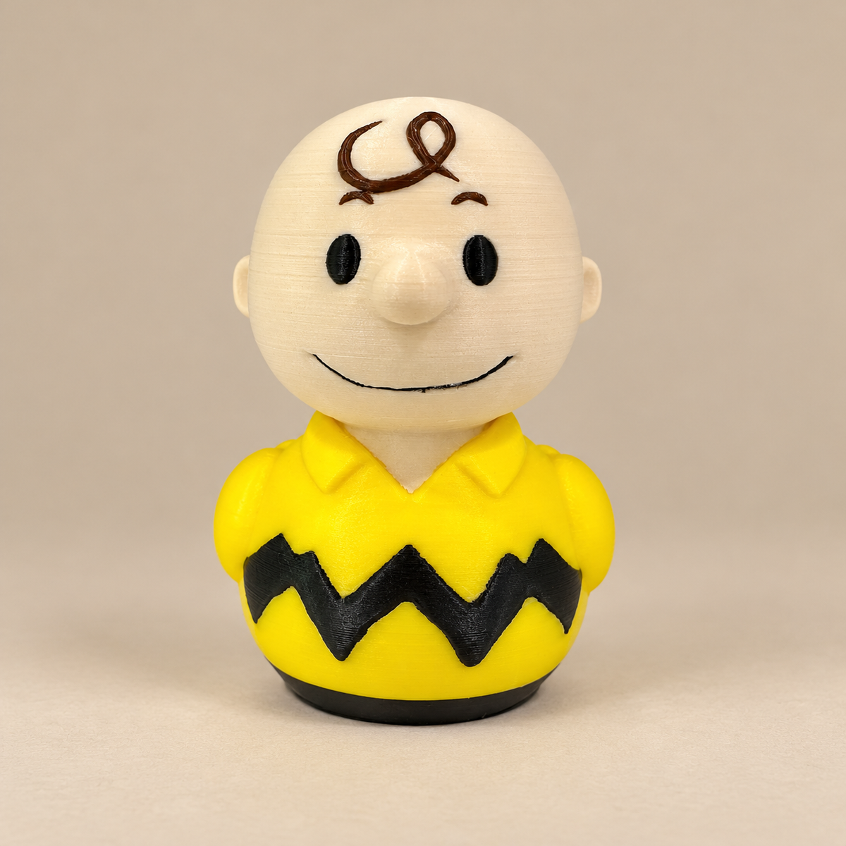 Zigzag Shirt Duck Figurine