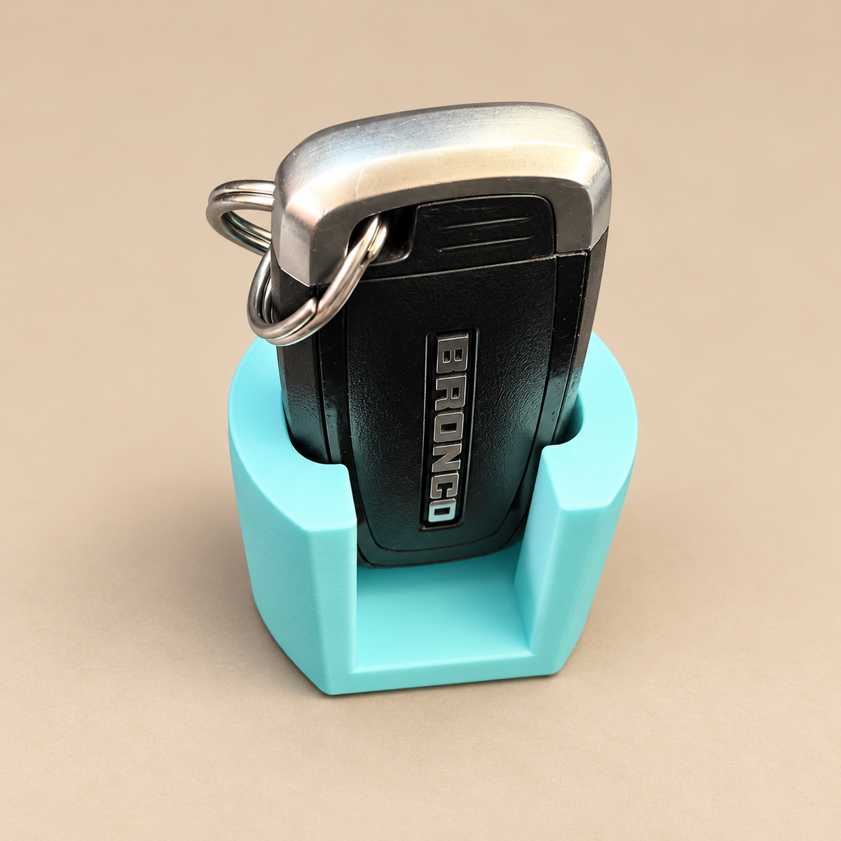 Key Fob Holder Insert for Cup Holder, Fits Bronco Sport