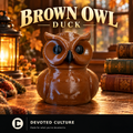 Brown Owl Duck Figurine