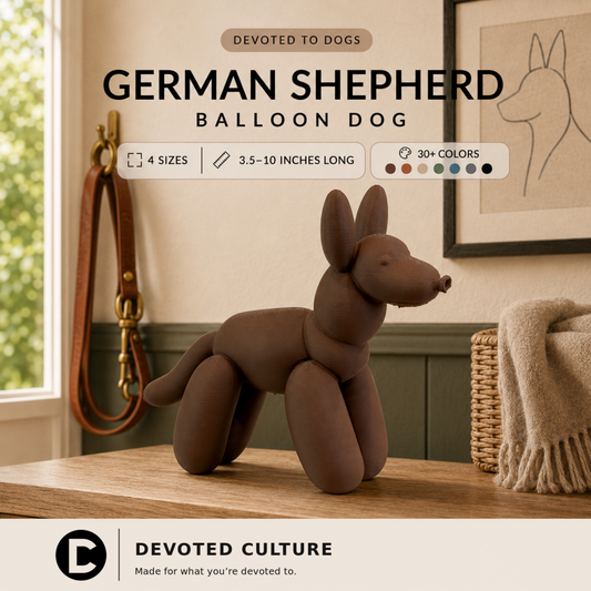 German Shepherd Balloon Dog Figurine