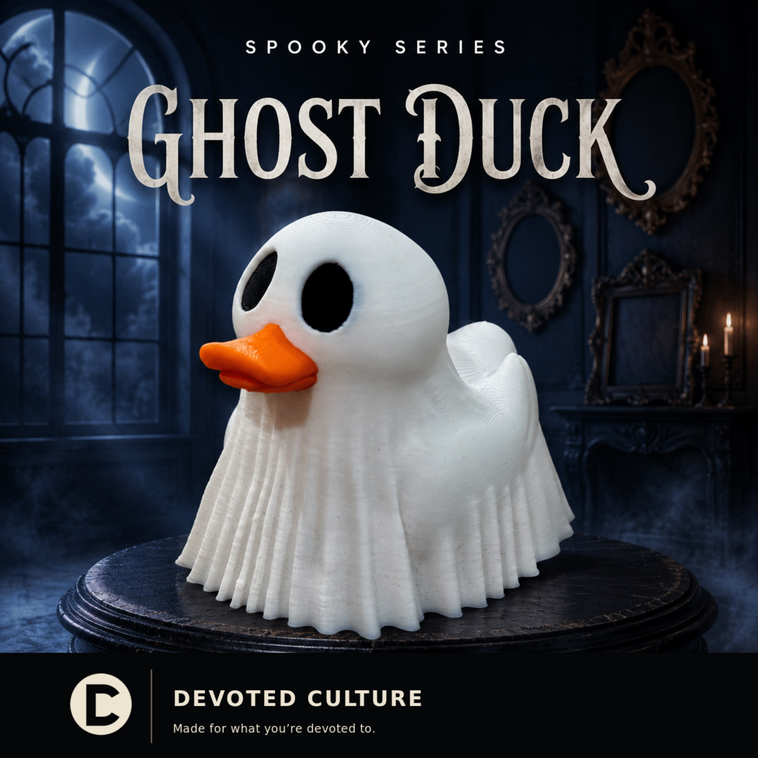 Ghost Duck – 3D Printed Halloween Figurine