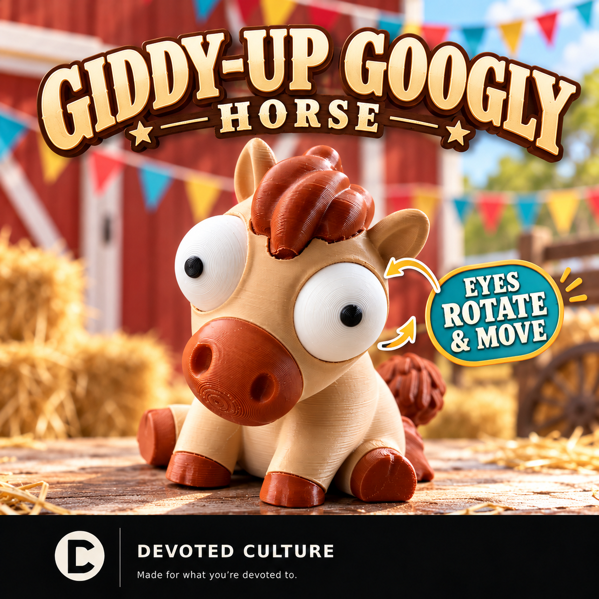 Giddy-Up Googly Horse with Moving Eyes