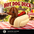 Hot Dog Duck Figurine