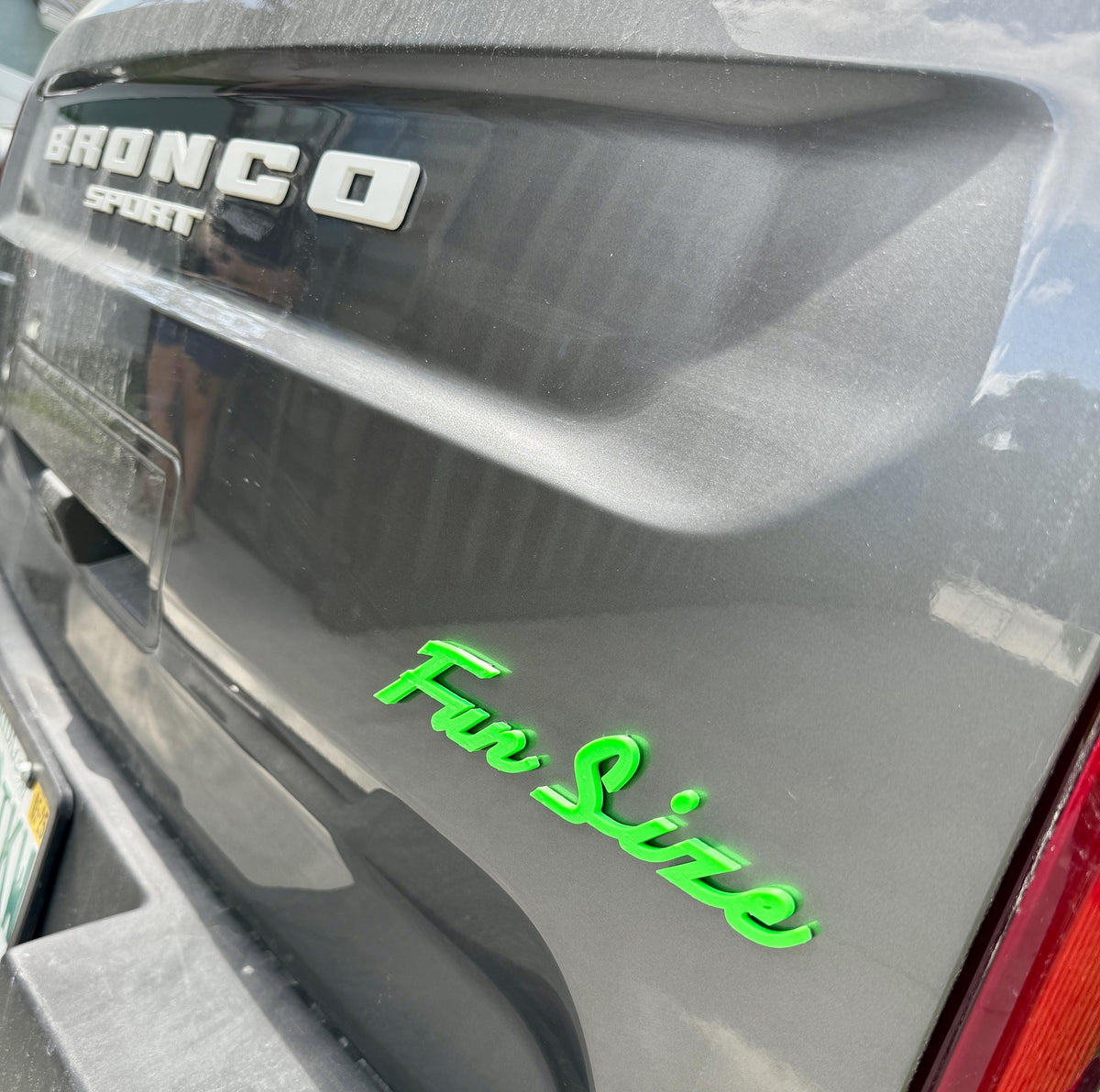 Custom Emblem Badge in Bronco Script Font - Any Text (30+ Colors)