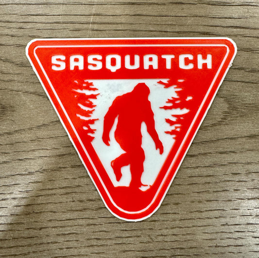 Sasquatch Forest Shield 2-Tone Emblem (20+ Colors)